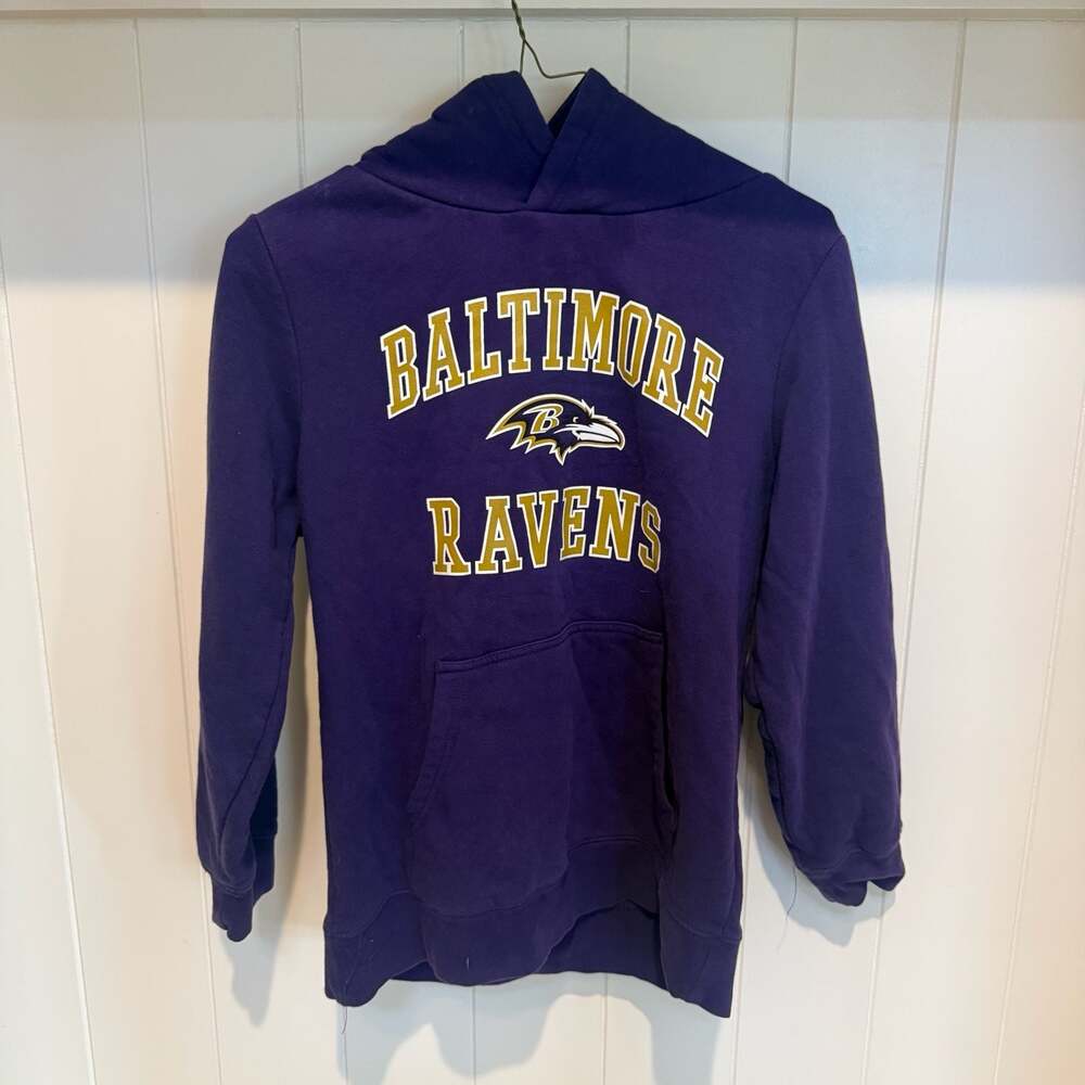 YOUTH Outerstuff NFL Baltimore Ravens Purple Pullover Hoodie